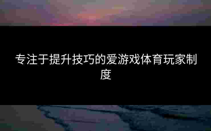 专注于提升技巧的爱游戏体育玩家制度