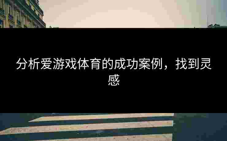 分析爱游戏体育的成功案例，找到灵感