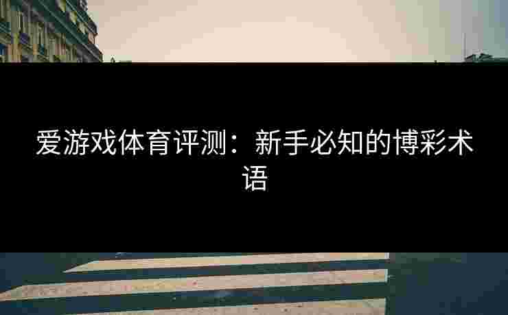 爱游戏体育评测：新手必知的博彩术语