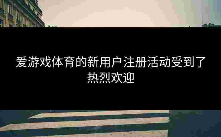 爱游戏体育的新用户注册活动受到了热烈欢迎