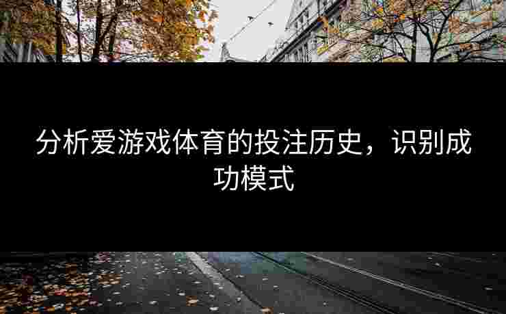 分析爱游戏体育的投注历史，识别成功模式
